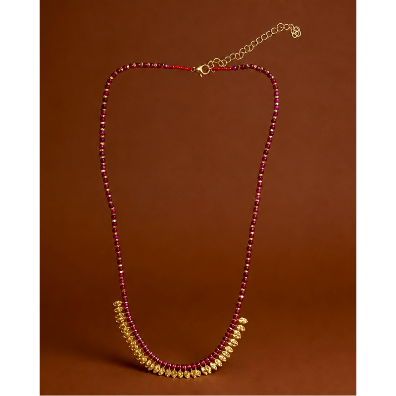 Collier Nomade Pampilles Rubis | Birdy Coup de Cœur