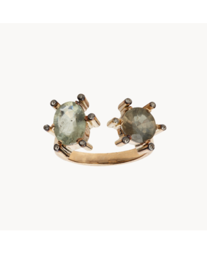 Bague Double Saphir