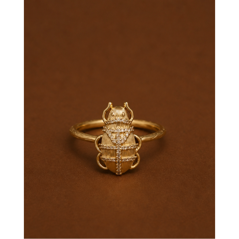 Bague Khepri Plaquée Or | Diaperis | Birdy