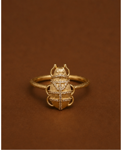 Bague Khepri Plaquée Or | Diaperis | Birdy