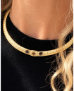 Collier Torque Joséphine – Péridot & Topaze Bleue | Diaperis
